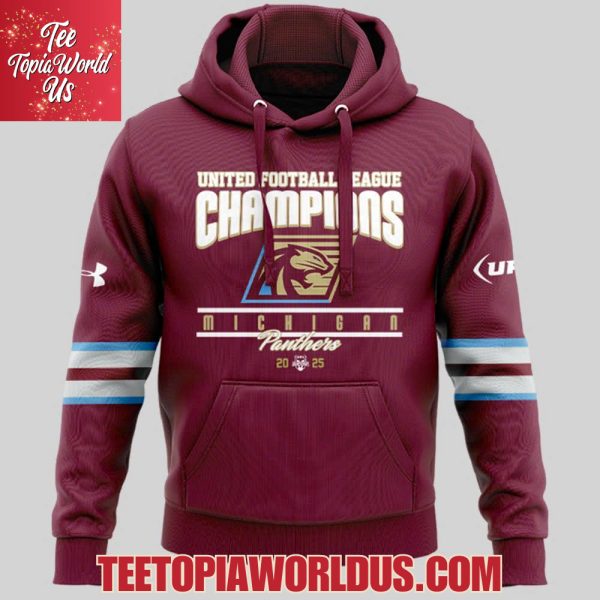 United Football League 2025 Season Champions Michigan Panthers T-Shirt, Hoodie, Cap