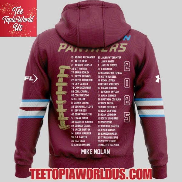 United Football League 2025 Season Champions Michigan Panthers T-Shirt, Hoodie, Cap