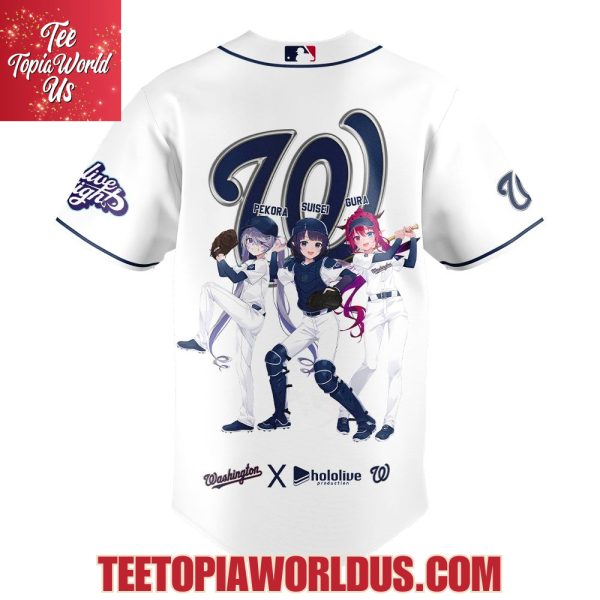 Washington Nationals Hololive Night Collaboration Jersey