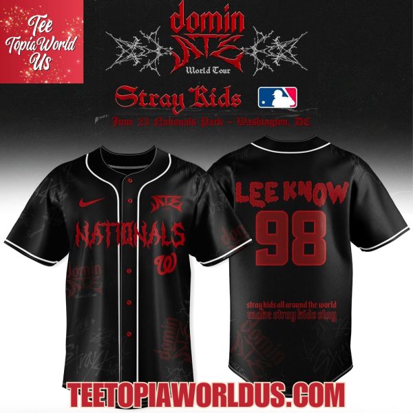 Washington Nationals x Stray Kids DominATE World Tour 2025 Baseball Jersey