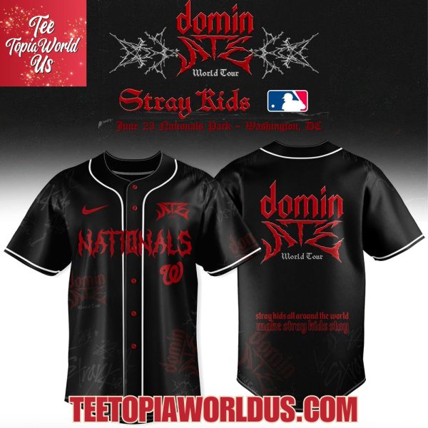 Washington Nationals x Stray Kids DominATE World Tour 2025 Baseball Jersey