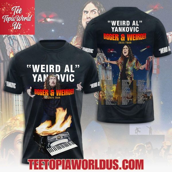 Weird Al Yankovic Bigger & Weirder 2025 Tour T-Shirt, Hoodie