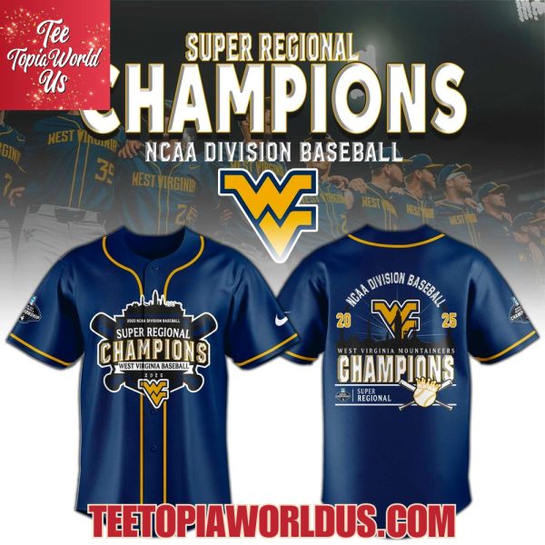 West Virginia 2025 Super Regionals Champions Jersey