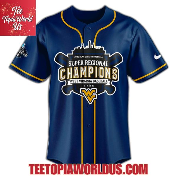 West Virginia 2025 Super Regionals Champions Jersey