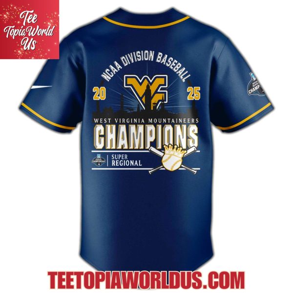 West Virginia 2025 Super Regionals Champions Jersey