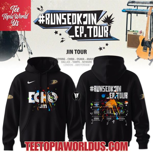 Anaheim Ducks x JIN RunSeokjin Ep. Tour 2025 Hoodie