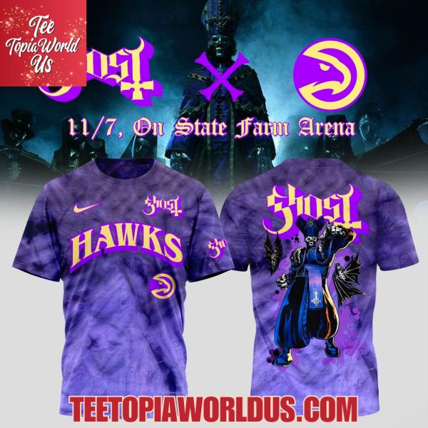 Atlanta Hawks x Ghost Band World Tour 2025 T-Shirt