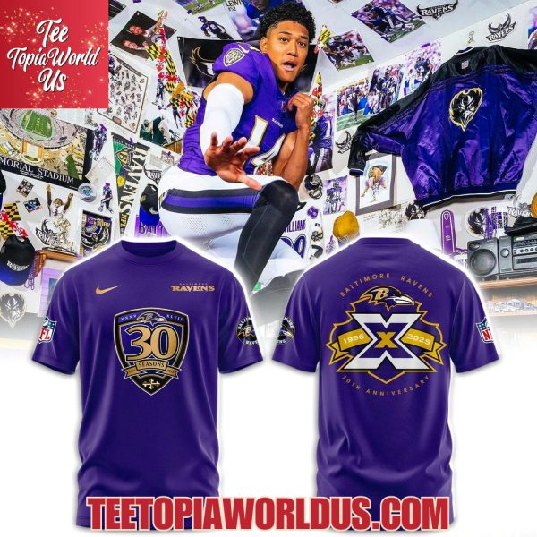 Baltimore Ravens 30th Season Game T-Shirt, Hoodie