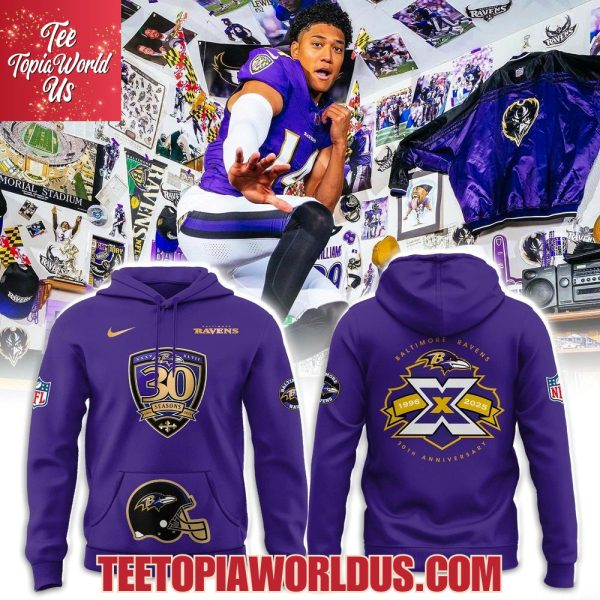 Baltimore Ravens 30th Season Game T-Shirt, Hoodie