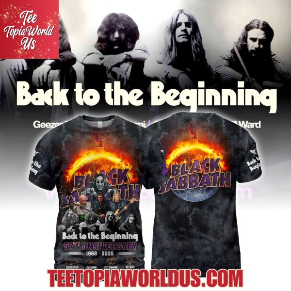 Black Sabbath Back To The Beginning 57th Anniversary 1968-2025 Thank You For The Memories T-Shirt, Hoodie