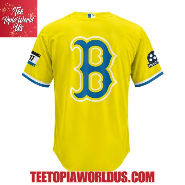 Boston Red Sox Gold/Light Blue City Connect Jersey