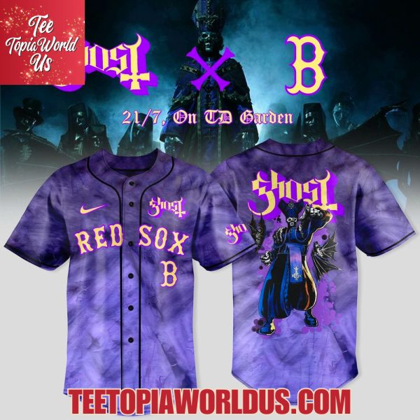 Boston Red Sox x Ghost Band World Tour 2025 Jersey