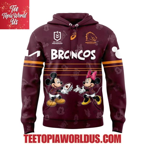 Brisbane Broncos x Mickey Mouse Hoodie