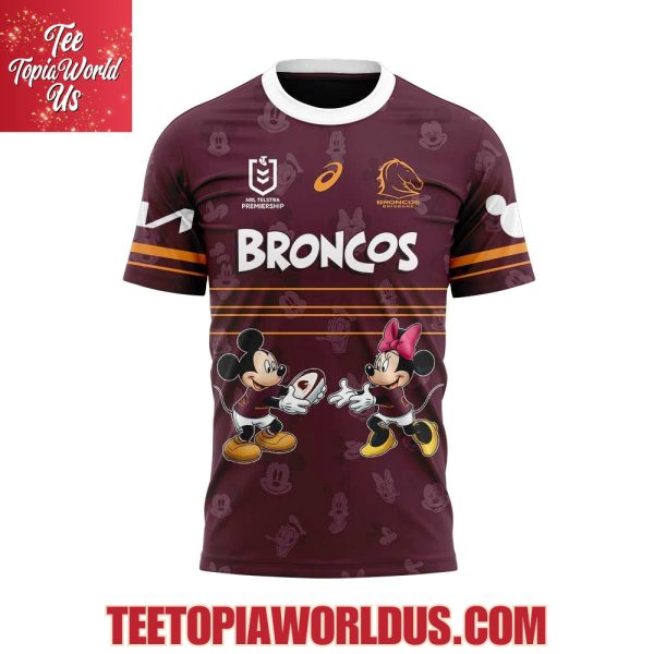 Brisbane Broncos x Mickey Mouse Hoodie