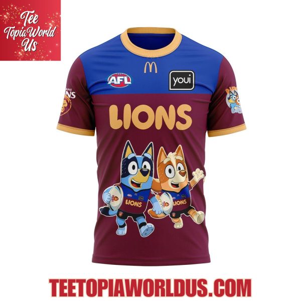 Brisbane Lions Bluey and Bingo Hoodie