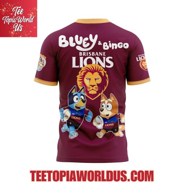 Brisbane Lions Bluey and Bingo Hoodie