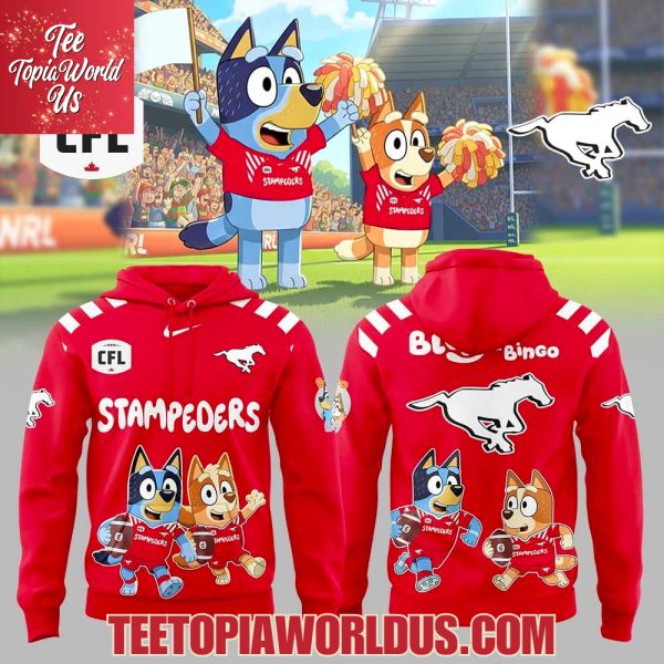 Calgary Stampeders Bluey and Bingo Hoodie