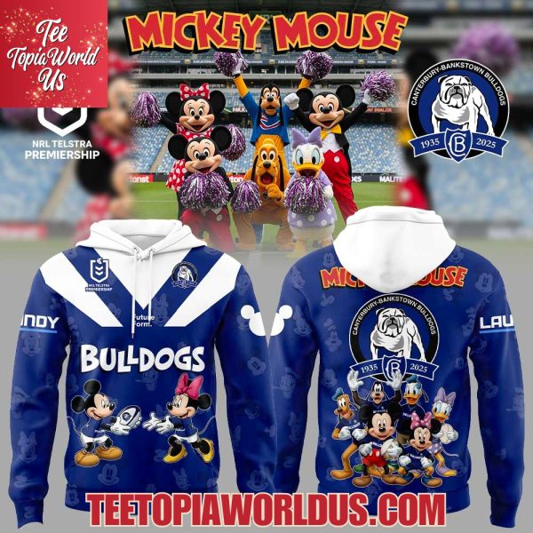 Canterbury-Bankstown Bulldogs x Mickey Mouse Hoodie