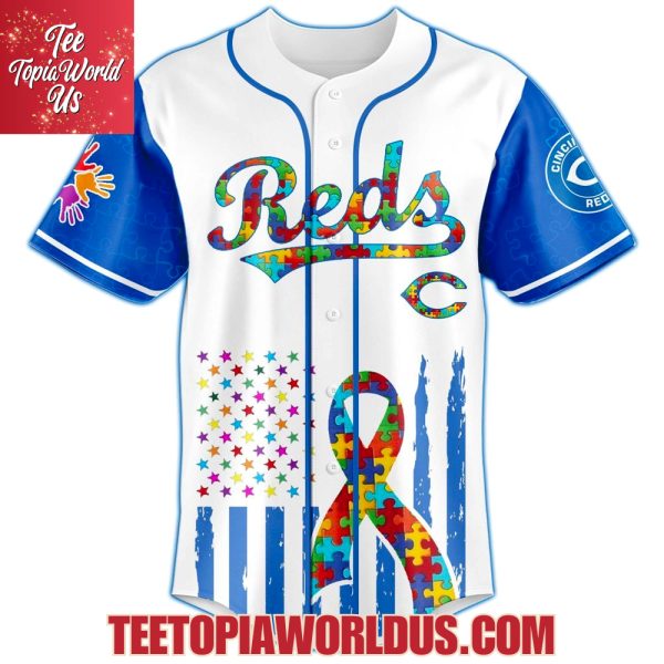 Cincinnati Reds × Special Autism Awareness Month Limited Edition Jersey