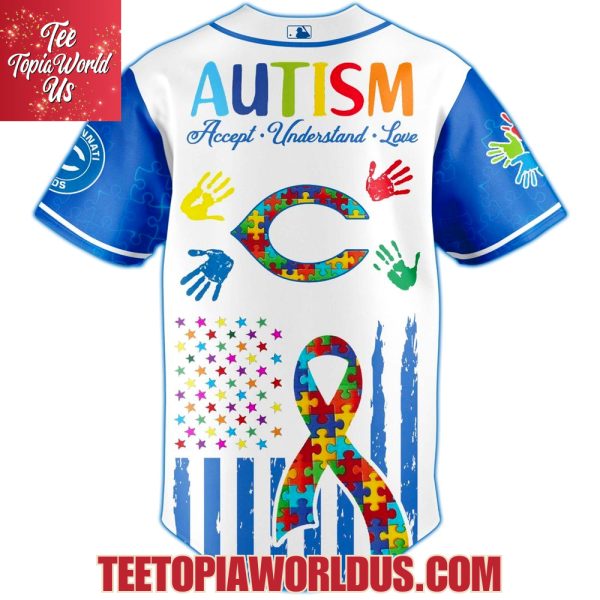 Cincinnati Reds × Special Autism Awareness Month Limited Edition Jersey