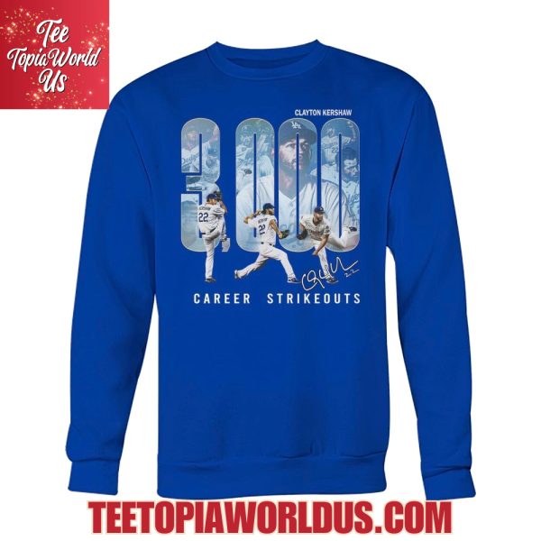 Clayton Kershaw 3000 Career Strikeouts T-Shirt
