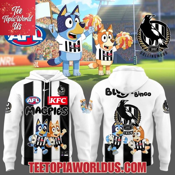 Collingwood Magpies x Bluey and Bingo Hoodie