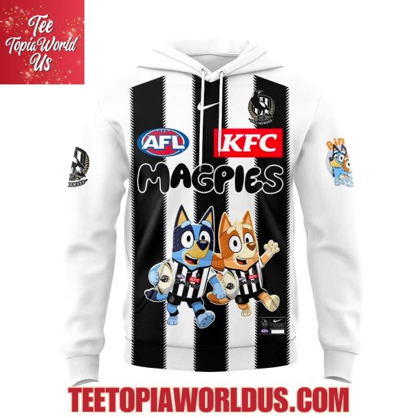 Collingwood Magpies x Bluey and Bingo Hoodie