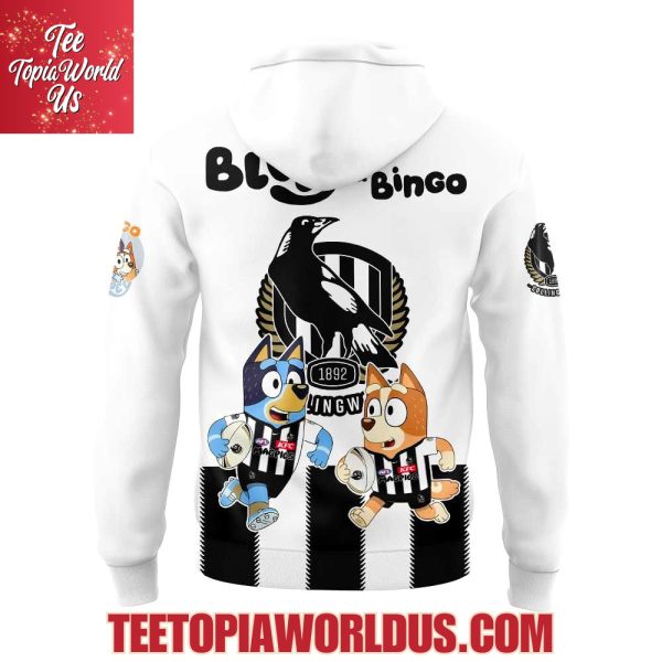 Collingwood Magpies x Bluey and Bingo Hoodie