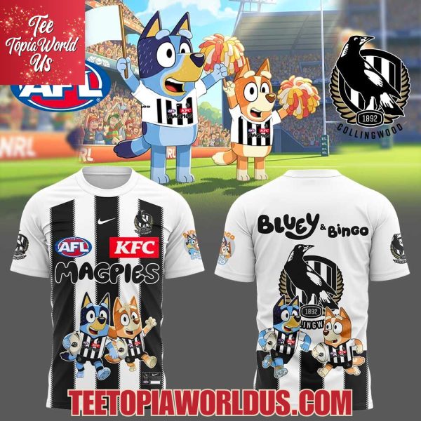 Collingwood Magpies x Bluey and Bingo Hoodie