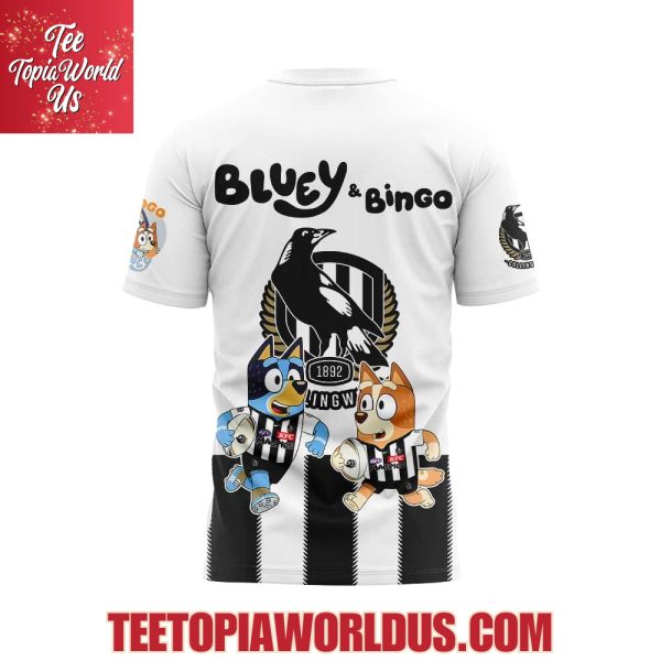 Collingwood Magpies x Bluey and Bingo Hoodie