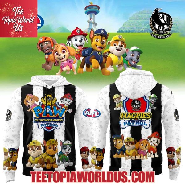 Collingwood Magpies x Paw Patrol Hoodie