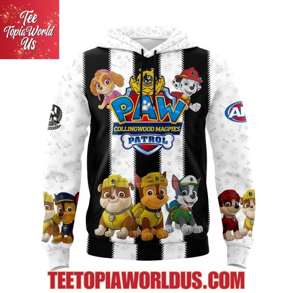 Collingwood Magpies x Paw Patrol Hoodie