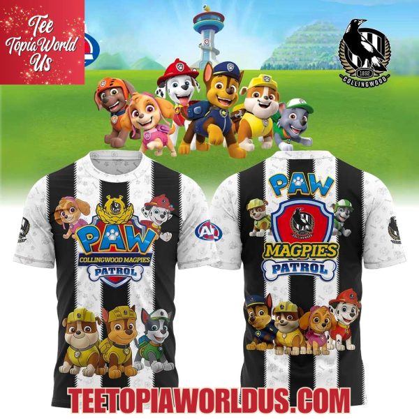 Collingwood Magpies x Paw Patrol Hoodie