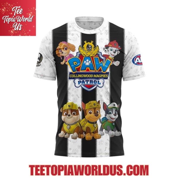 Collingwood Magpies x Paw Patrol Hoodie
