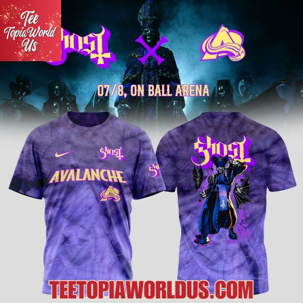 Colorado Avalanche x Ghost Tour Merch 2025 T-Shirt