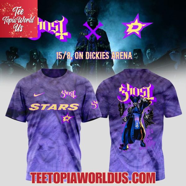 Dallas Stars x Ghost Tour Merch 2025 T-Shirt