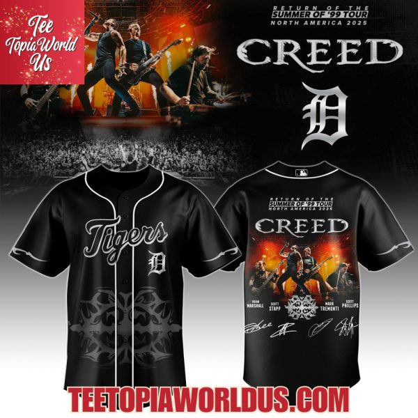 Detroit Tigers x CREED Summer of ’99 and Beyond Tour 2025 Jersey