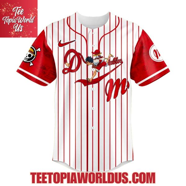 Diablos Rojos del México One Piece Luffy Gear 5 Jersey