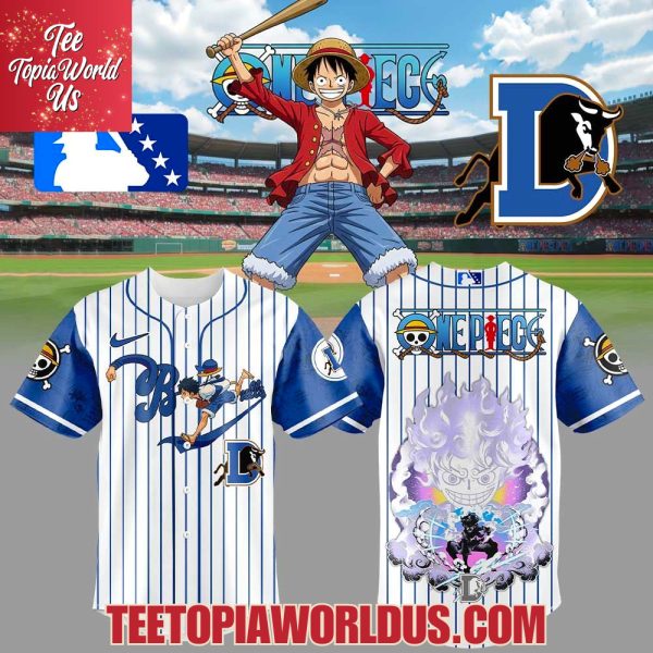 Durham Bulls x Straw Hat Luffy Gear 5 Jersey