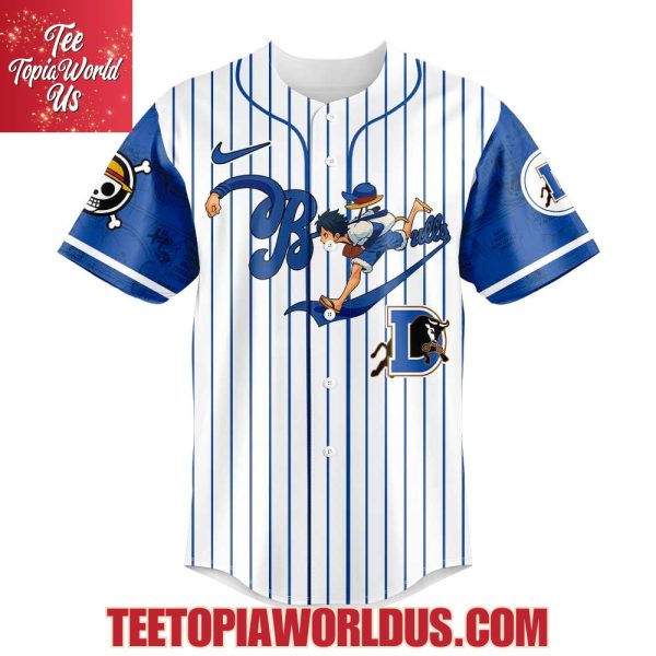 Durham Bulls x Straw Hat Luffy Gear 5 Jersey