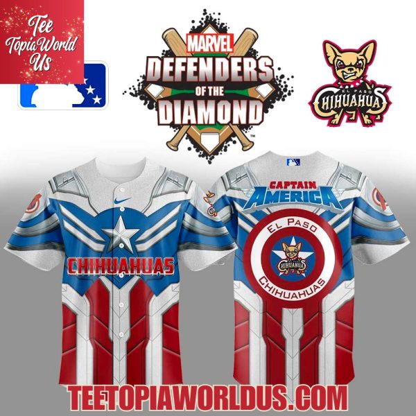 El Paso Chihuahuas x Captain America Jersey