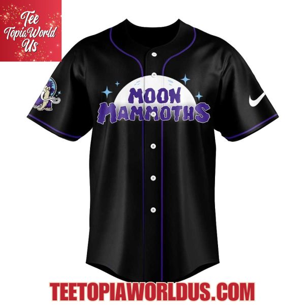 Erie SeaWolves Moon Mammoths Uniform Black Collection Jersey