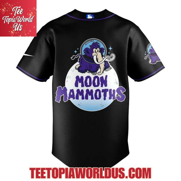Erie SeaWolves Moon Mammoths Uniform Black Collection Jersey