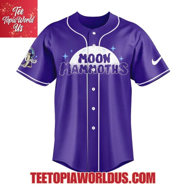 Erie SeaWolves Moon Mammoths Uniform Purple Collection Jersey