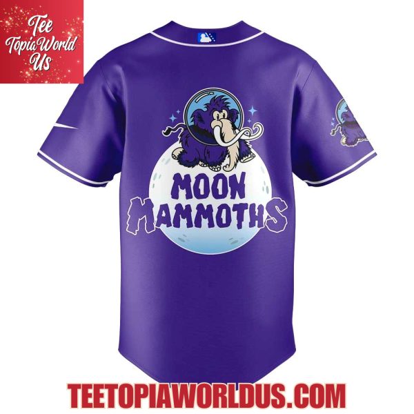 Erie SeaWolves Moon Mammoths Uniform Purple Collection Jersey