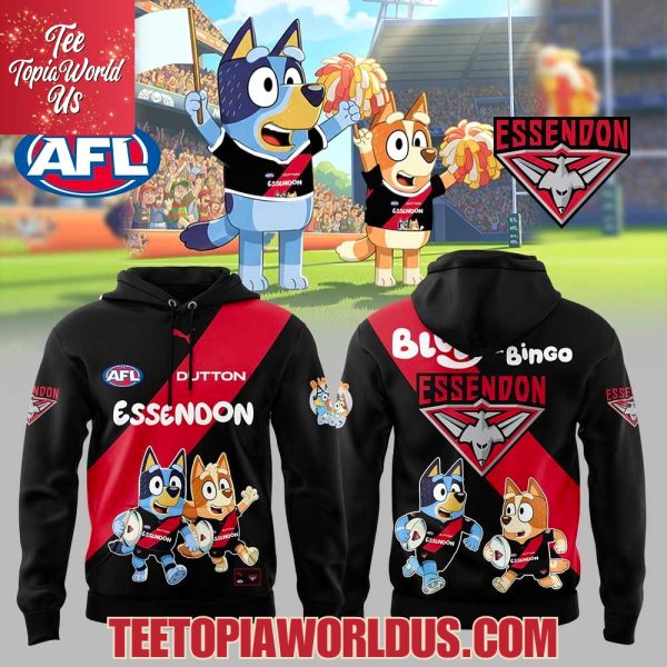 Essendon Bluey and Bingo Collection Hoodie
