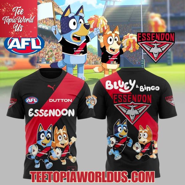 Essendon Bombers Bluey and Bingo Hoodie