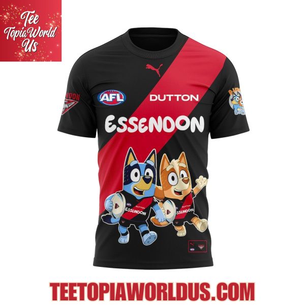Essendon Bombers Bluey and Bingo Hoodie