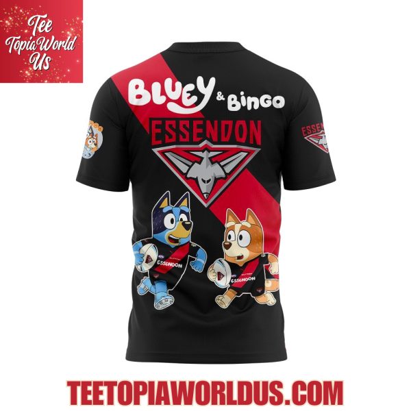Essendon Bombers Bluey and Bingo Hoodie