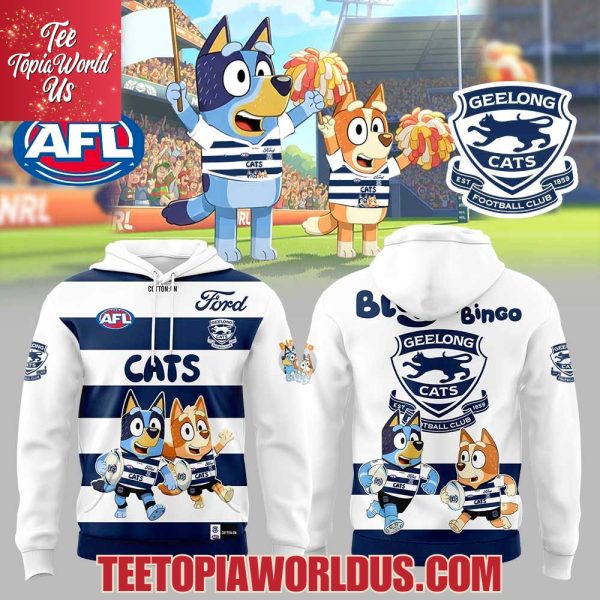 Geelong Cats Bluey and Bingo Collection Hoodie